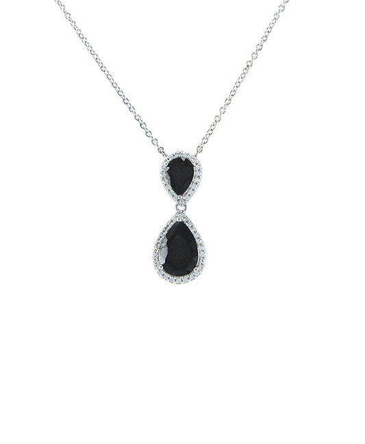 CZ Teardrop Necklace