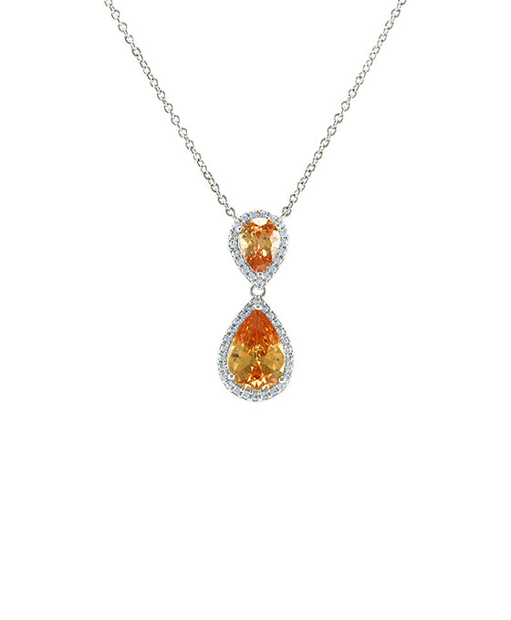 CZ Teardrop Necklace