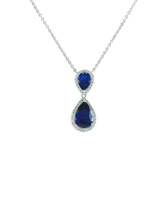 CZ Teardrop Necklace