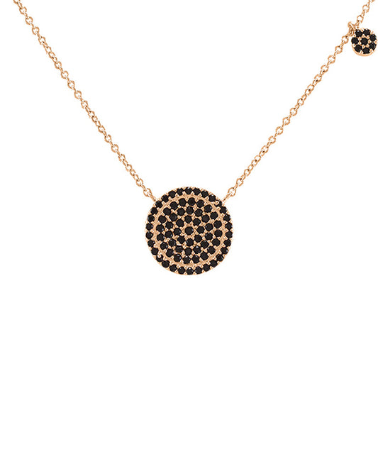 CZ Round Pave Necklace