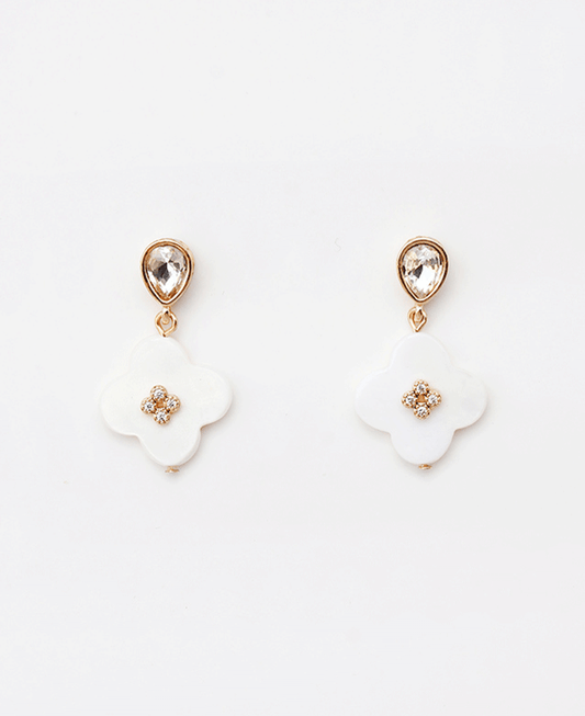 Clover Inspired Drop Earring