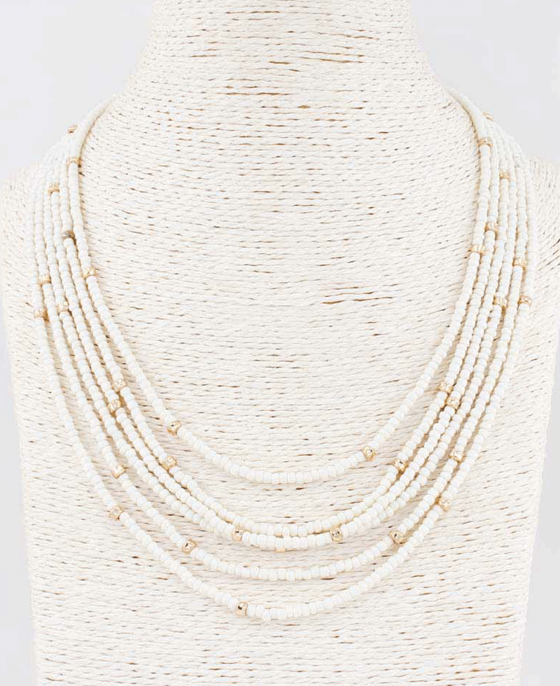 Multi Strand Beaded Necklace