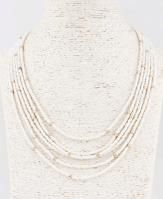 Multi Strand Beaded Necklace