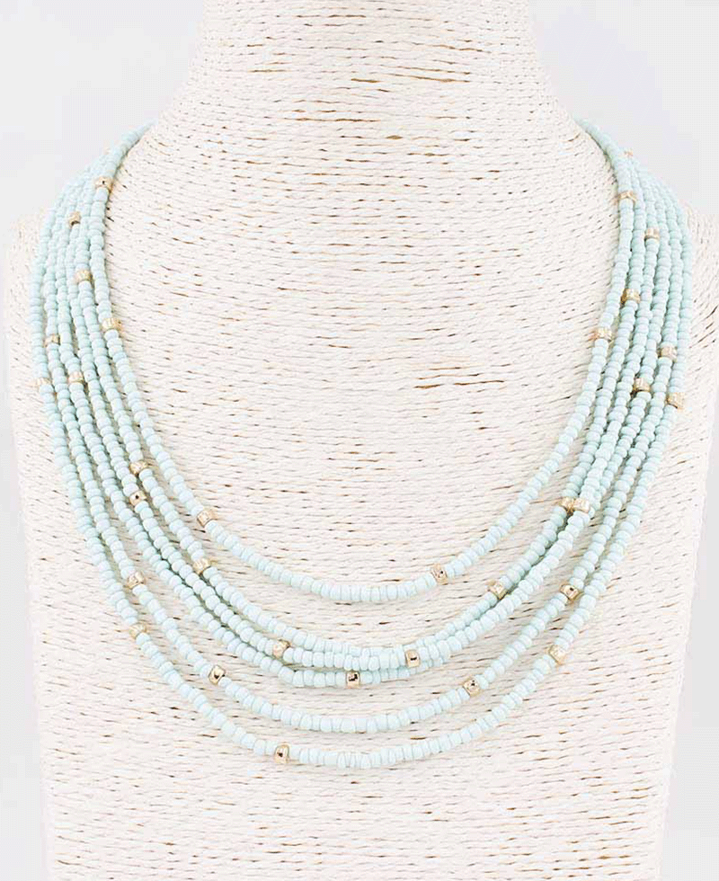 Multi Strand Beaded Necklace
