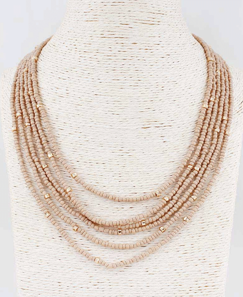 Multi Strand Beaded Necklace