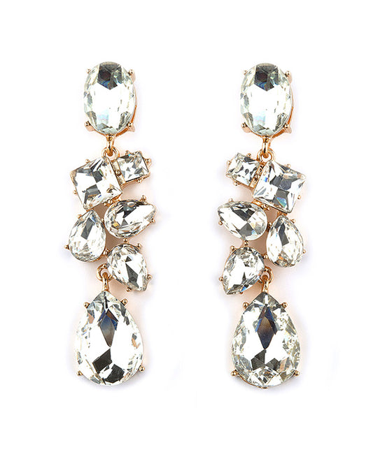 Rhinestone Post Earring
