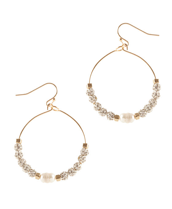 Glass Paveball Earring