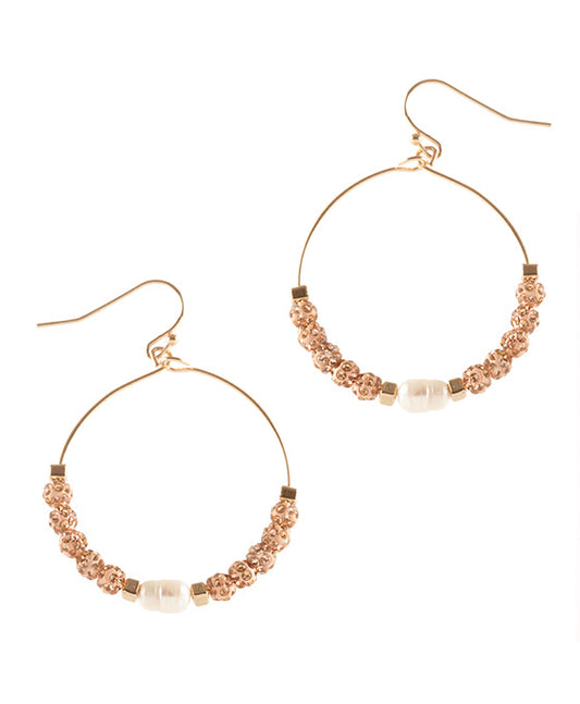 Glass Paveball Earring