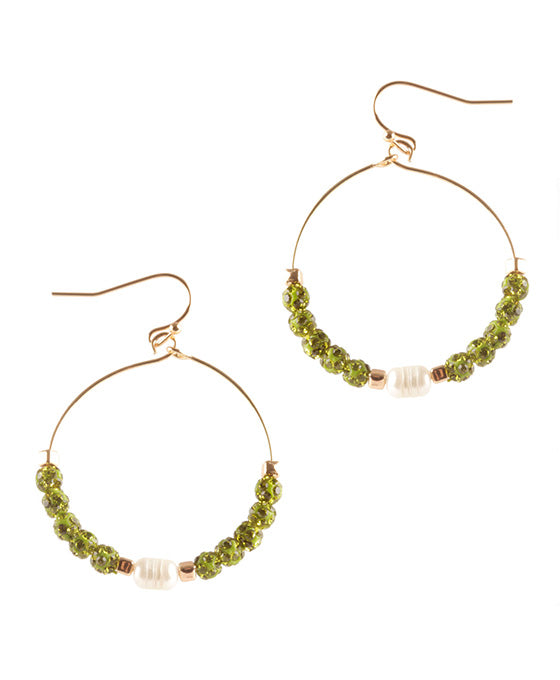 Glass Paveball Earring