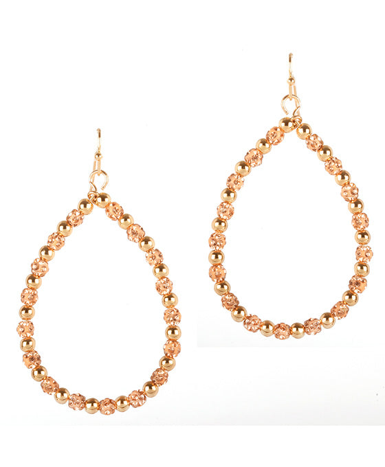 Rhinestone CCB Pave Earring