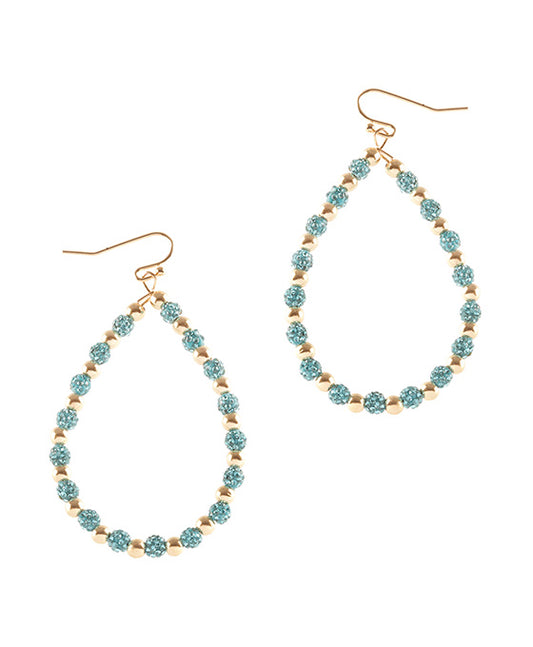 Rhinestone CCB Pave Earring
