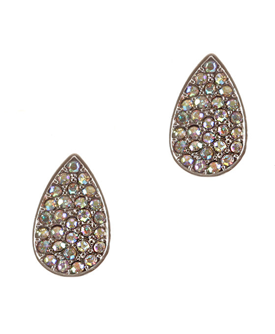 Rhinestone Color Coating Post Earring