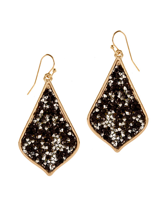 Glitter Diamond Shape Earring