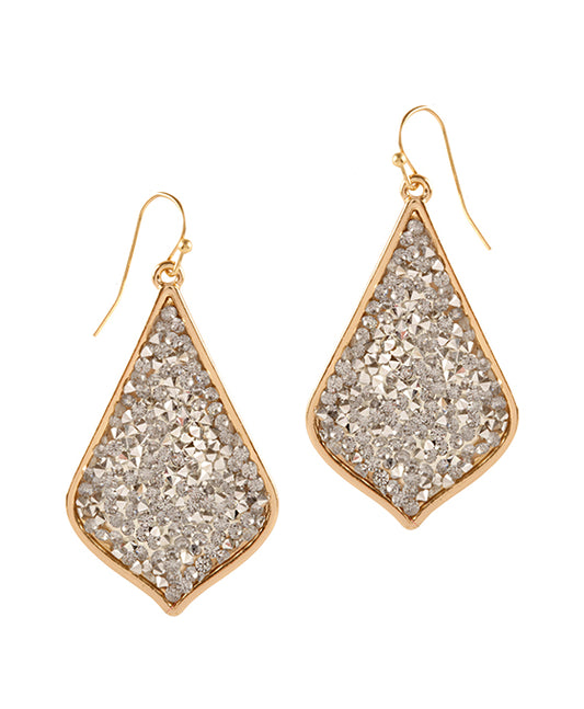 Glitter Diamond Shape Earring