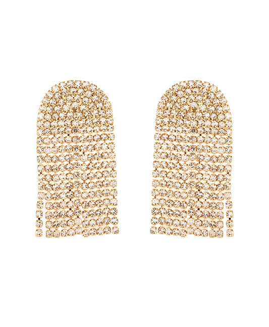 Pave Casting Post Earring