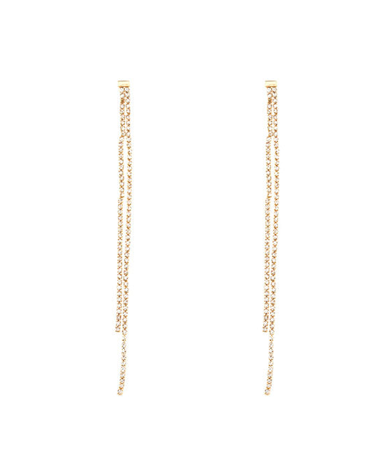 Rhinestone Cascading Earring