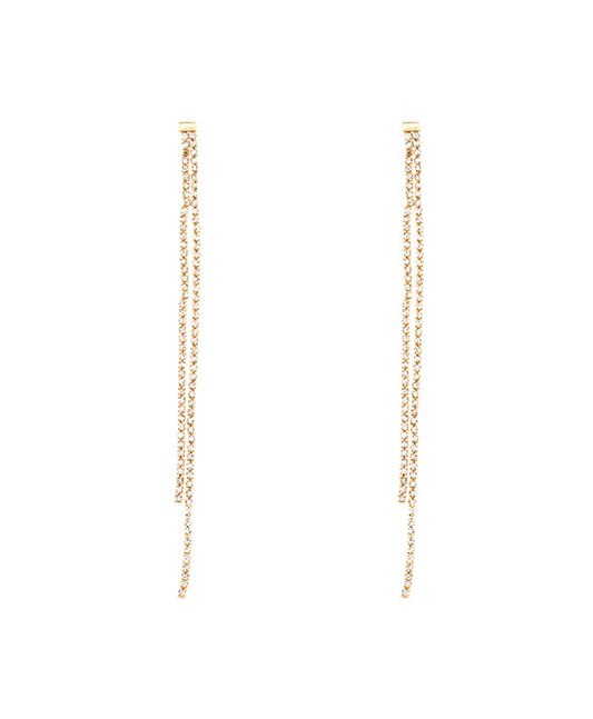 Rhinestone Cascading Earring