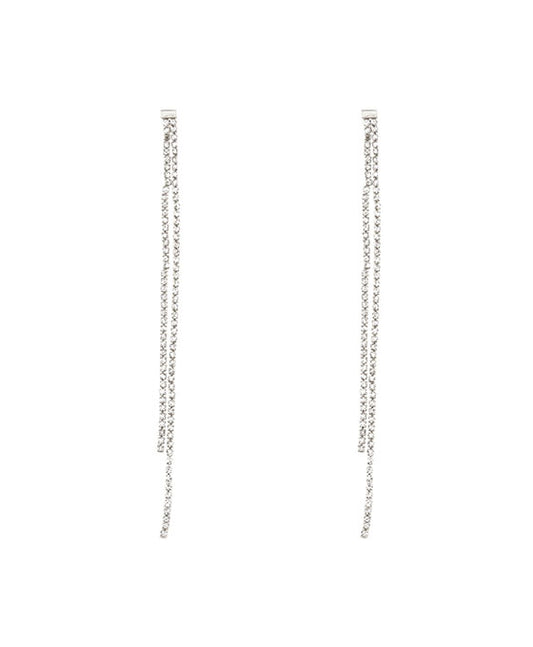 Rhinestone Cascading Earring