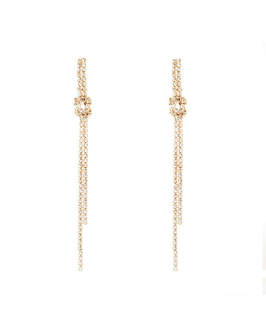 Rhinestone Cascading Earring