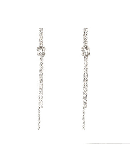 Rhinestone Cascading Earring