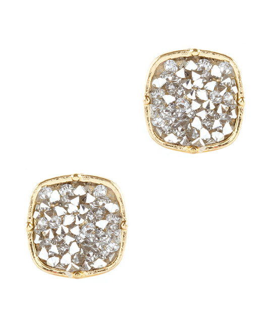 Rhinestone Glitter Post Earring