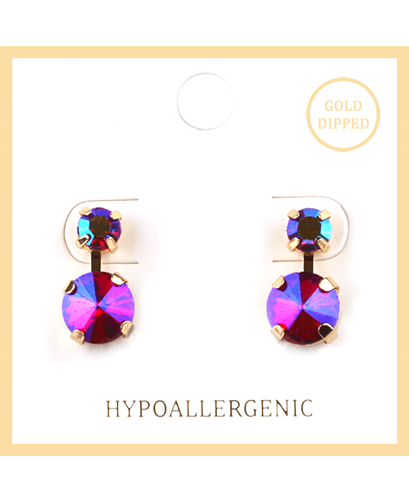 Rhinestone Post Earring