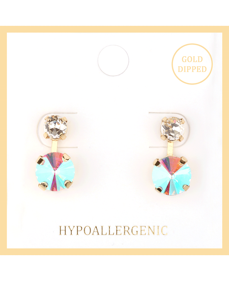 Rhinestone Post Earring