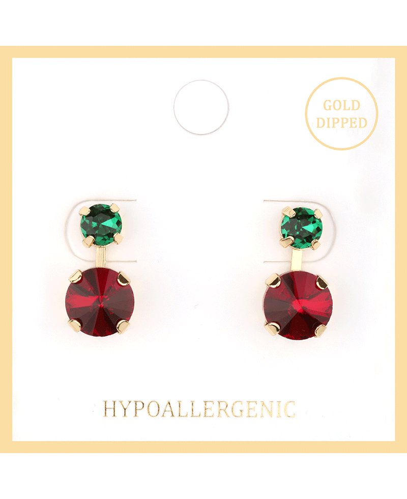 Rhinestone Post Earring