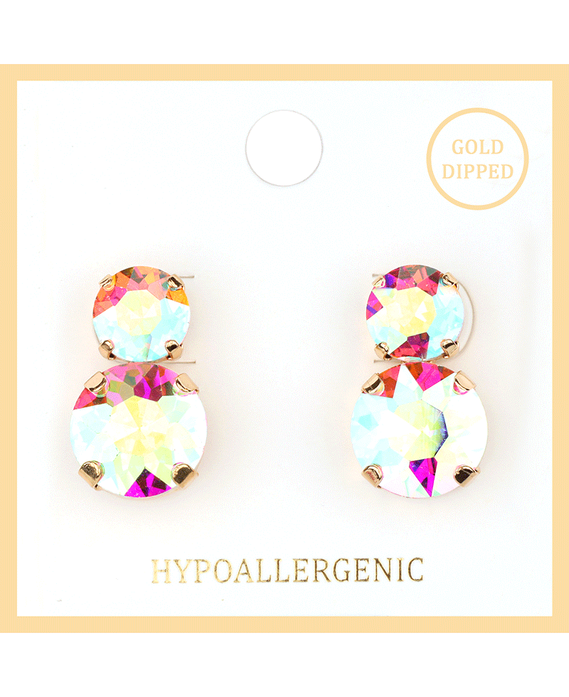 Rhinestone Post Earring