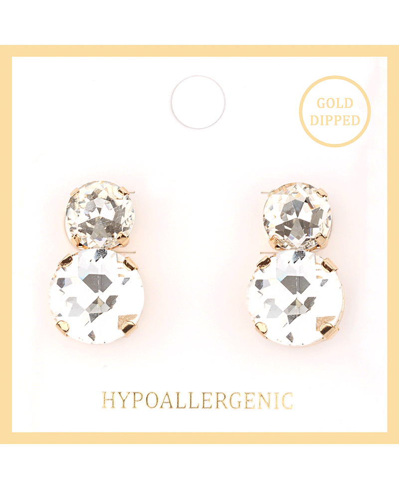 Rhinestone Post Earring