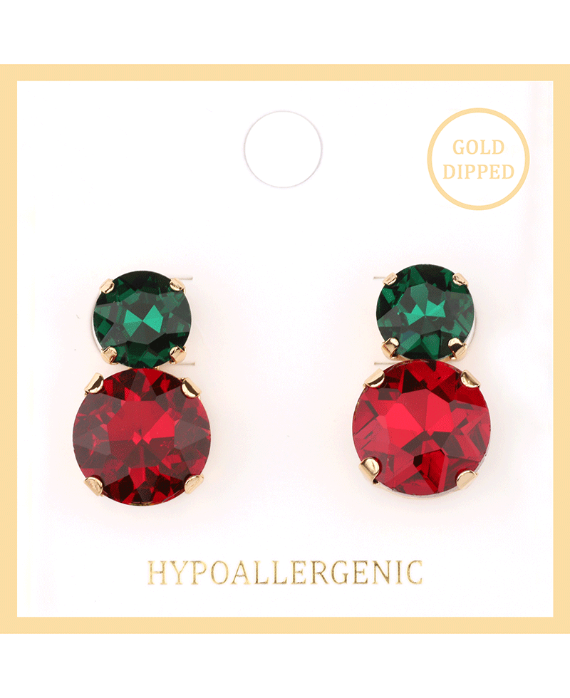 Rhinestone Post Earring