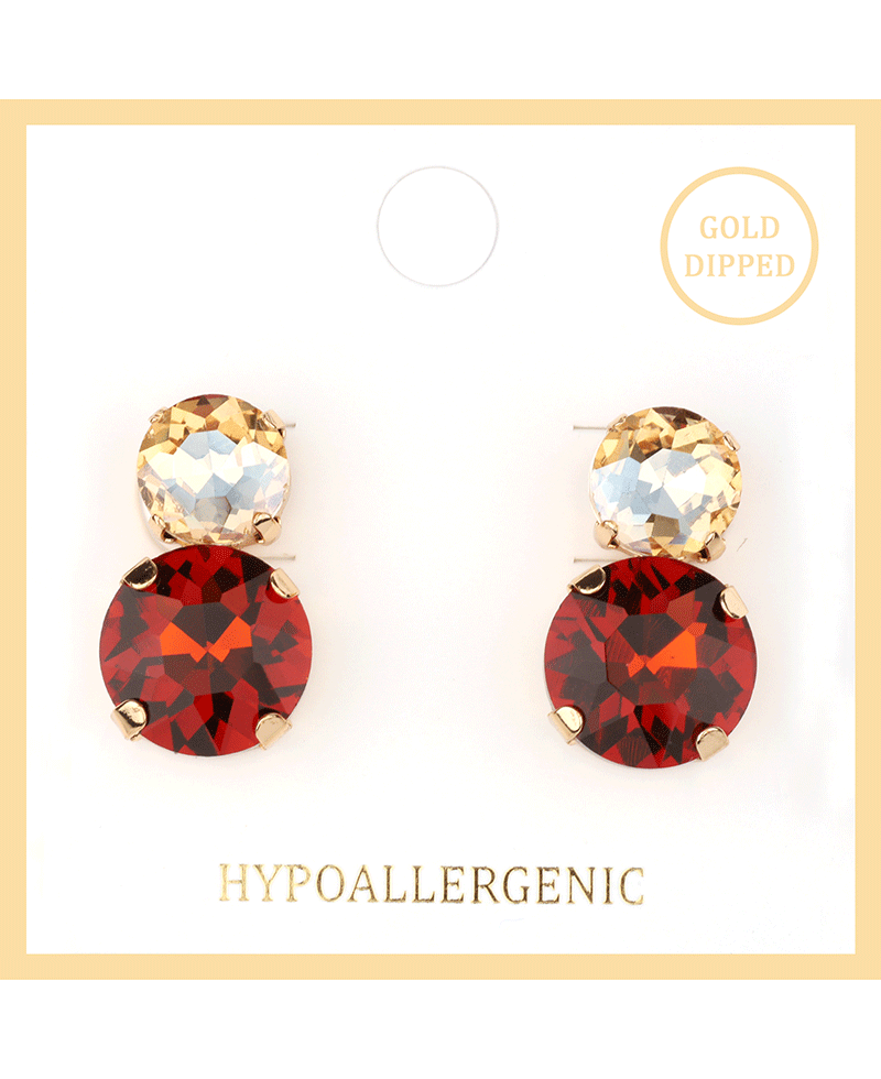 Rhinestone Post Earring