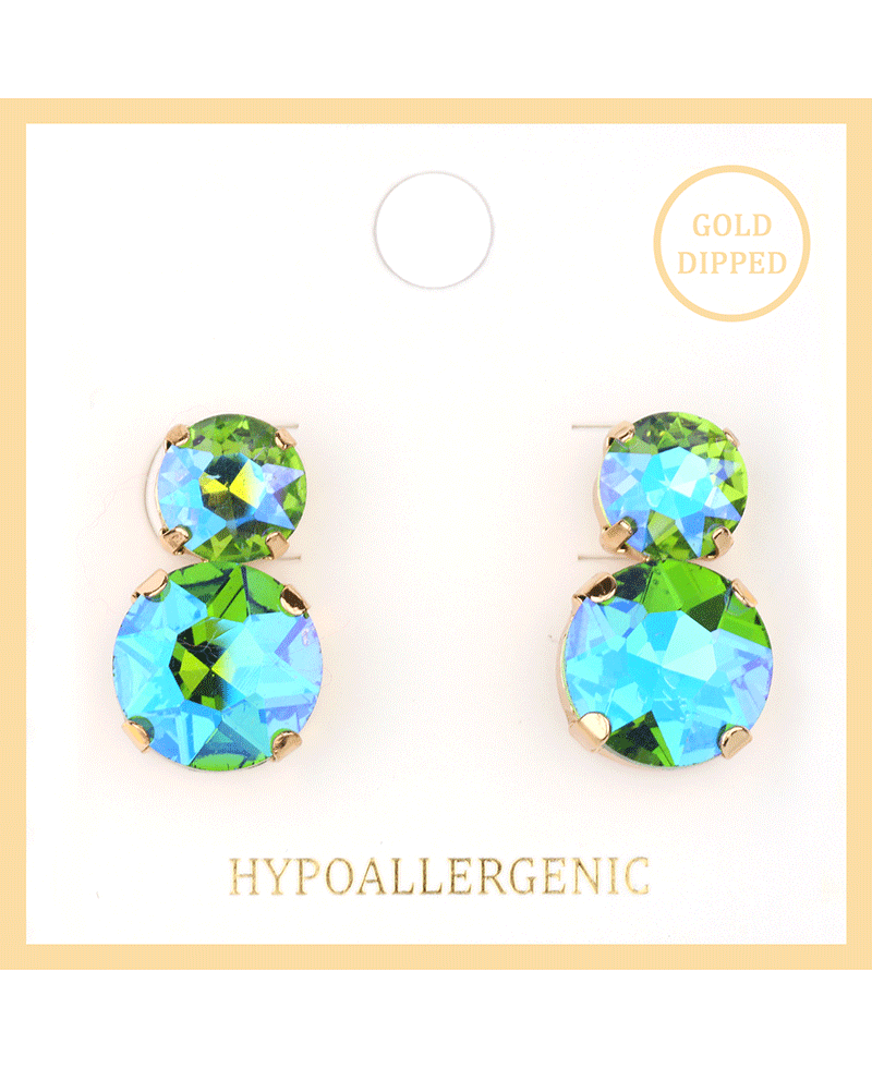 Rhinestone Post Earring