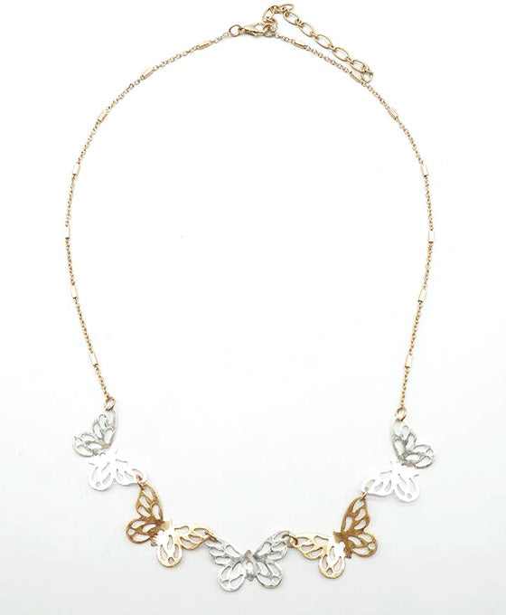 Butterfly Metal Necklace