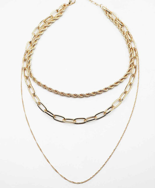 Multi Layered Metal Necklace