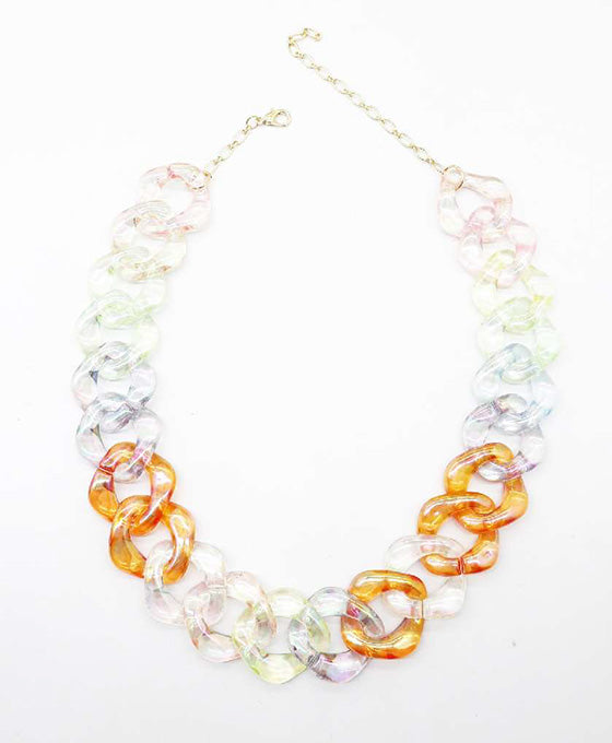 Acetate Linked Necklace