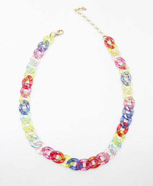 Acetate Linked Necklace