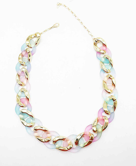Acetate Linked Necklace