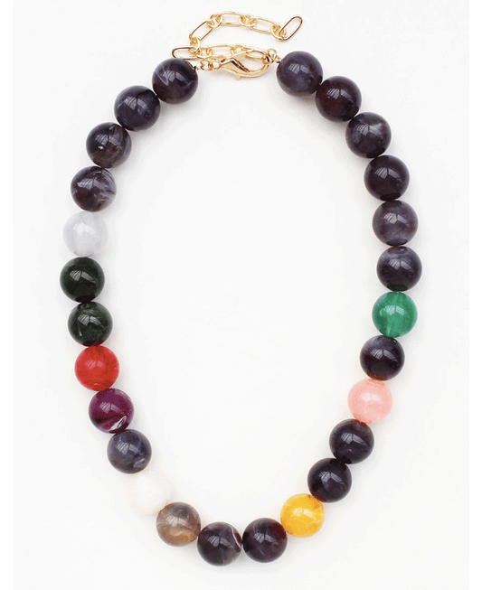 Multi Colored Beads Necklace