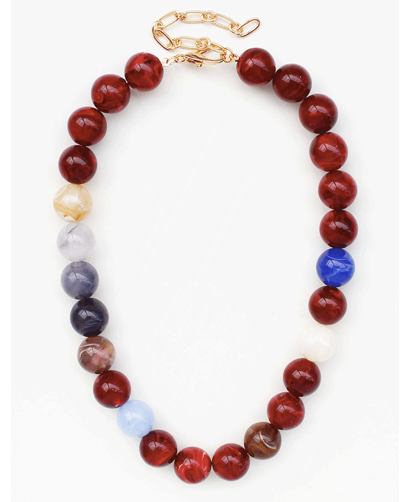Multi Colored Beads Necklace