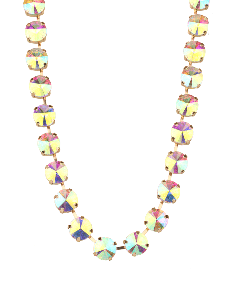 12mm Rhinestone Necklace - 16"