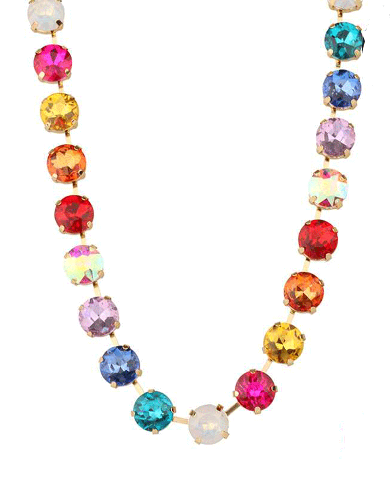 12mm Rhinestone Necklace - 16"