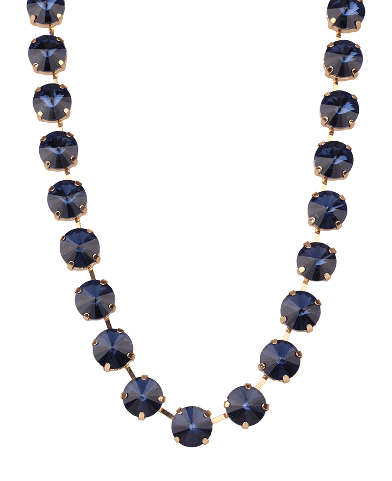 12mm Rhinestone Necklace - 16"