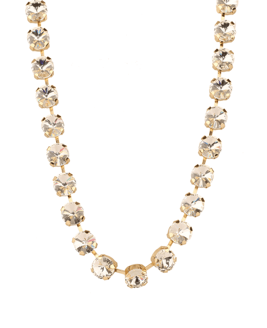 Rhinestone Short Necklace - 15"