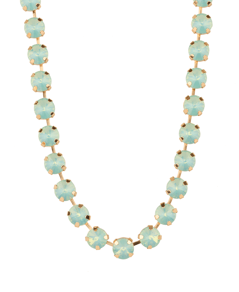 Rhinestone Short Necklace - 15"
