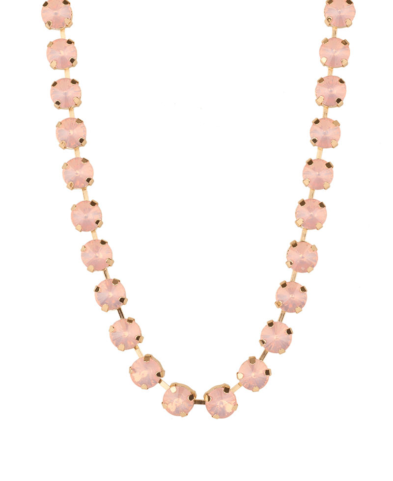 Rhinestone Short Necklace - 15"