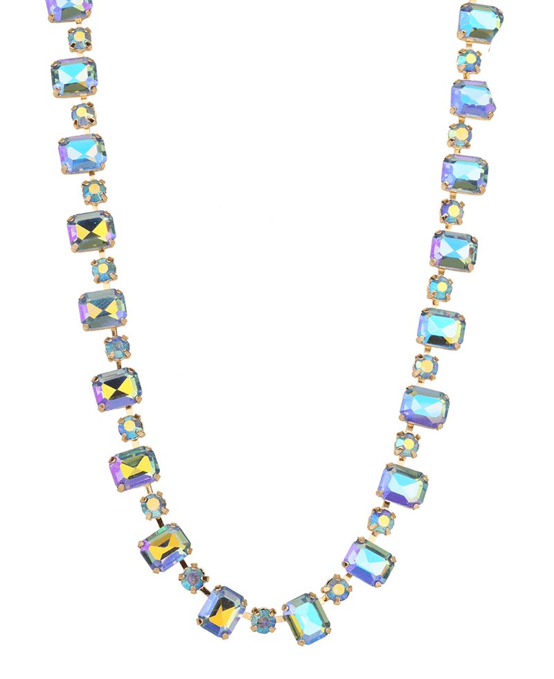 Rhinestone Necklace - 16"