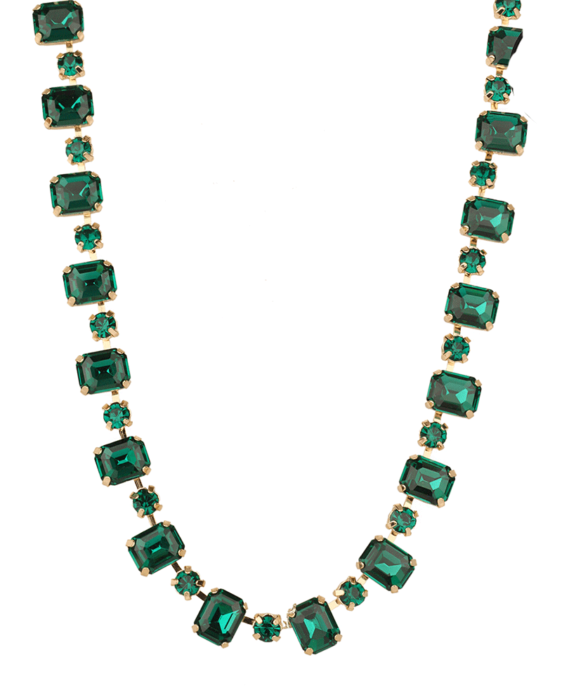 Rhinestone Necklace - 16"