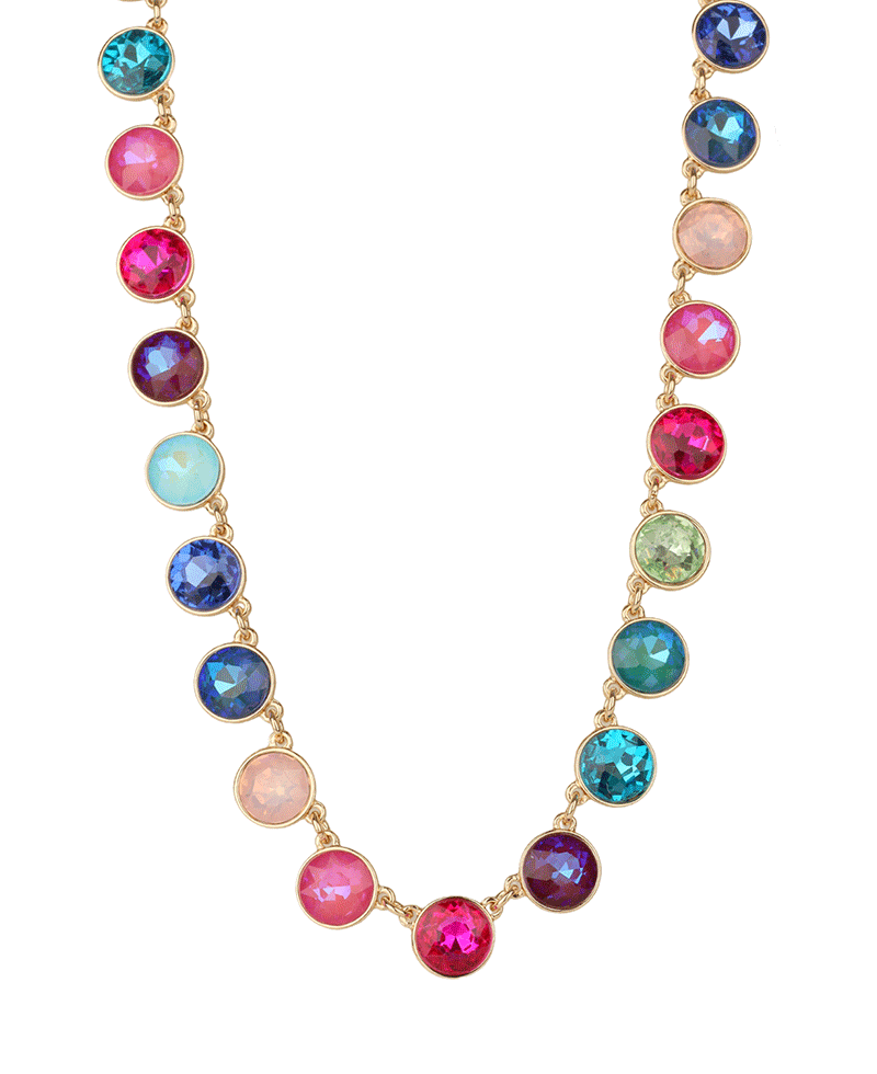 Rhinestone Necklace - 16"