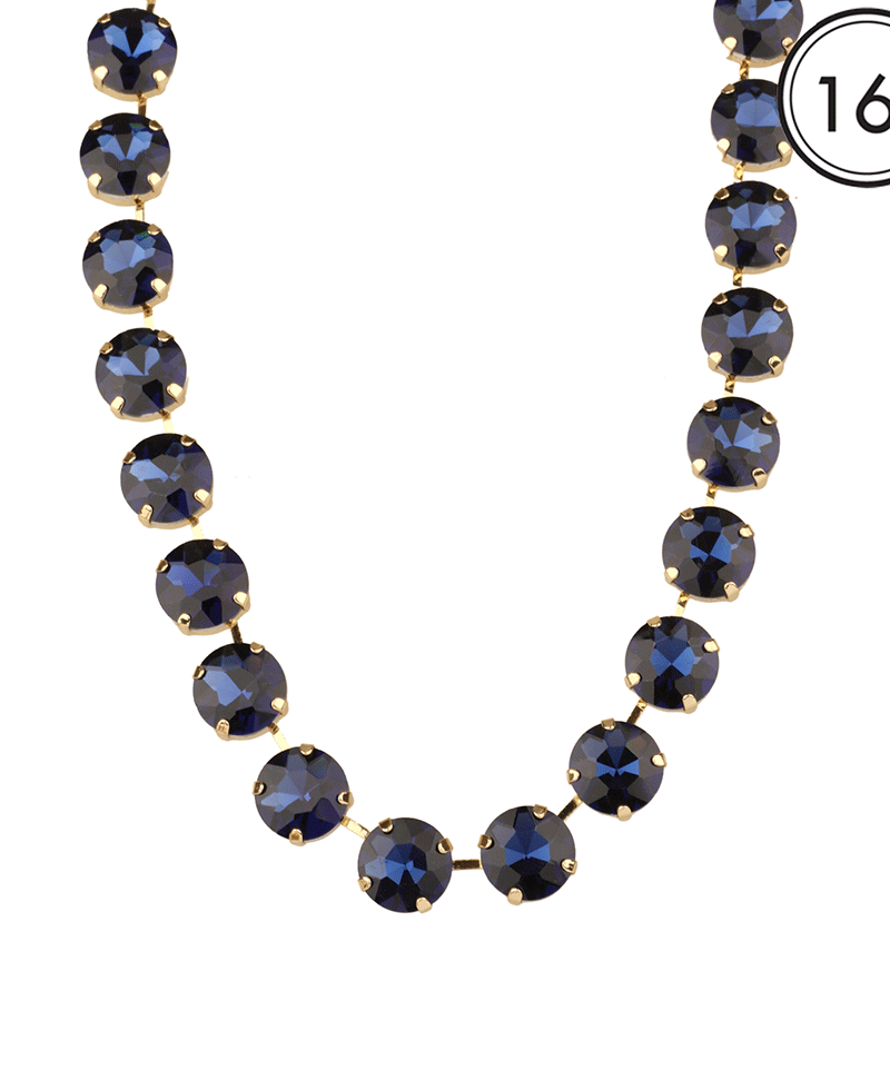 14mm Rhinestone Necklace - 16"